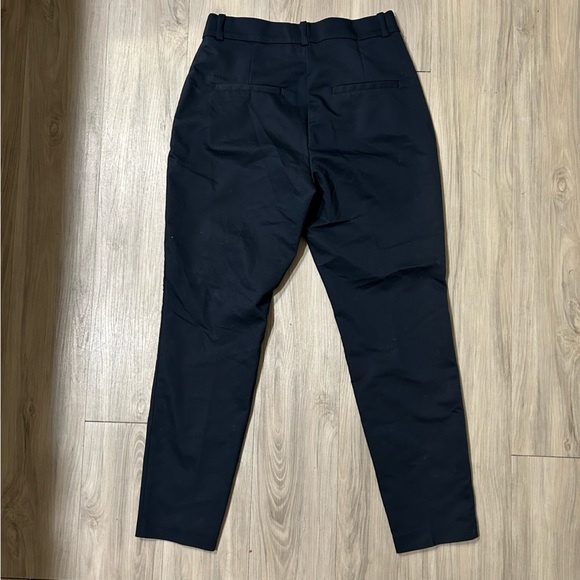 H&M Navy Straight Chino Pants Women’s 8 - Picture 2 of 4